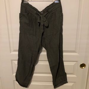 Drawstring Linen Beach Pant